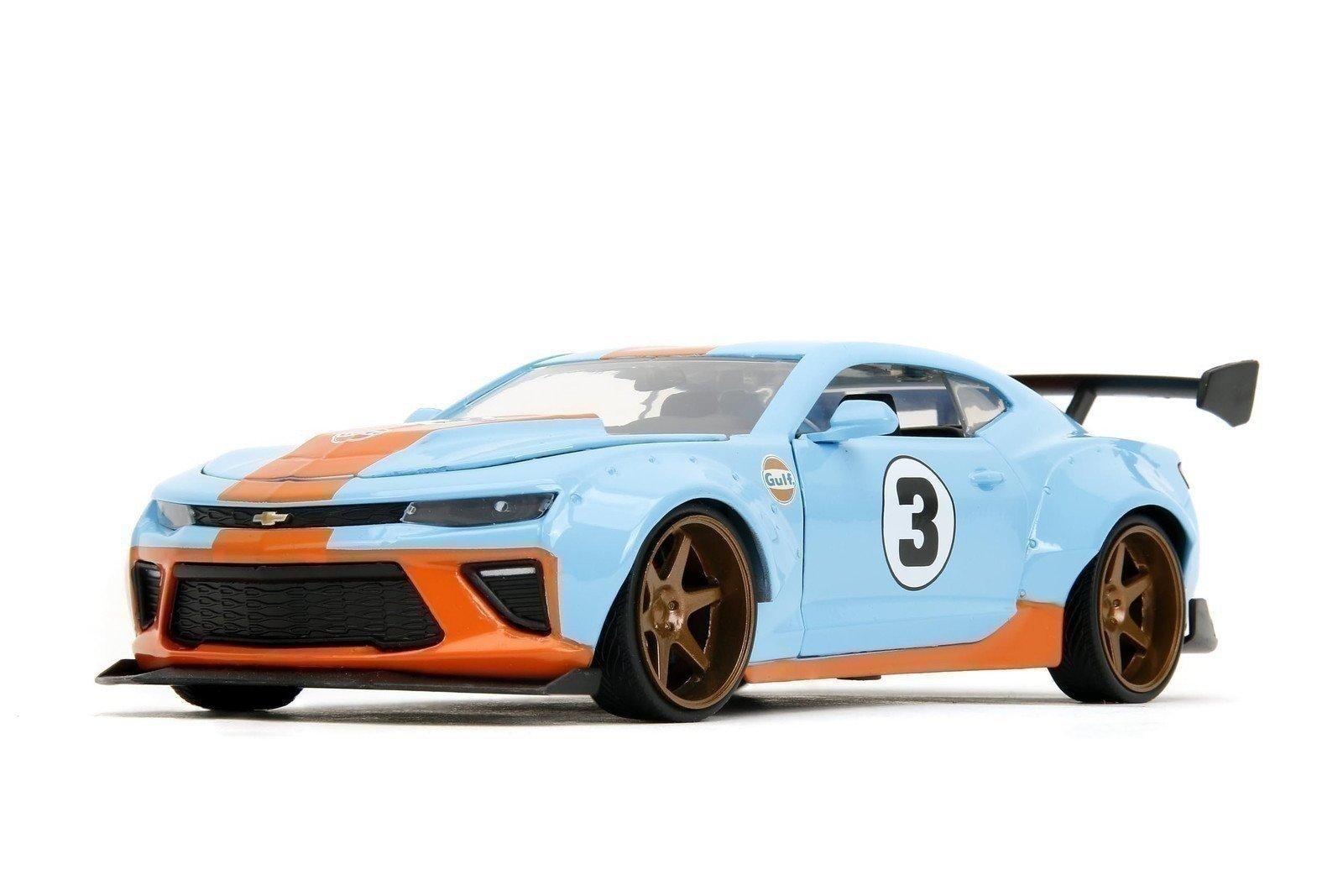 Jada Toys Big Time Muscle 1:24 2016 Chevy Camaro SS Widebody Gulf Die-Cast... - Bild 4 von 5