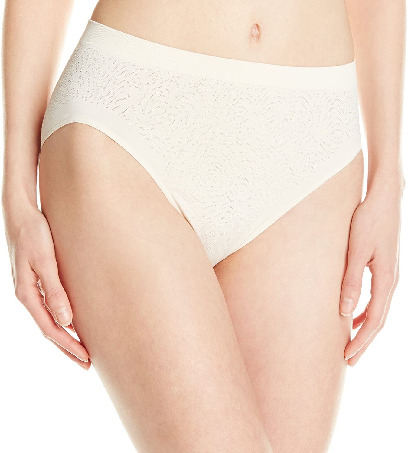 Bali Comfort Revolution Microfiber Hi-Cut Panty, 3-Pack White/White/White  10/11 Women's
