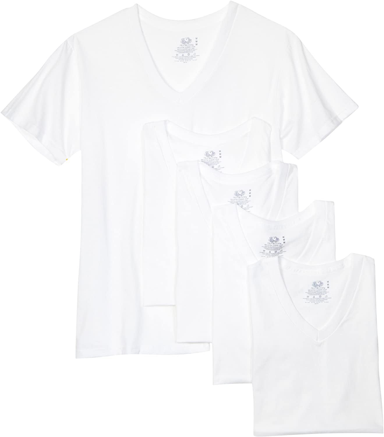 Fruit of the Loom Herren T-Shirt mit V-Ausschnitt (5er Pack) VIELE FARBEN VERFÜGBAR - Bild 30 von 30
