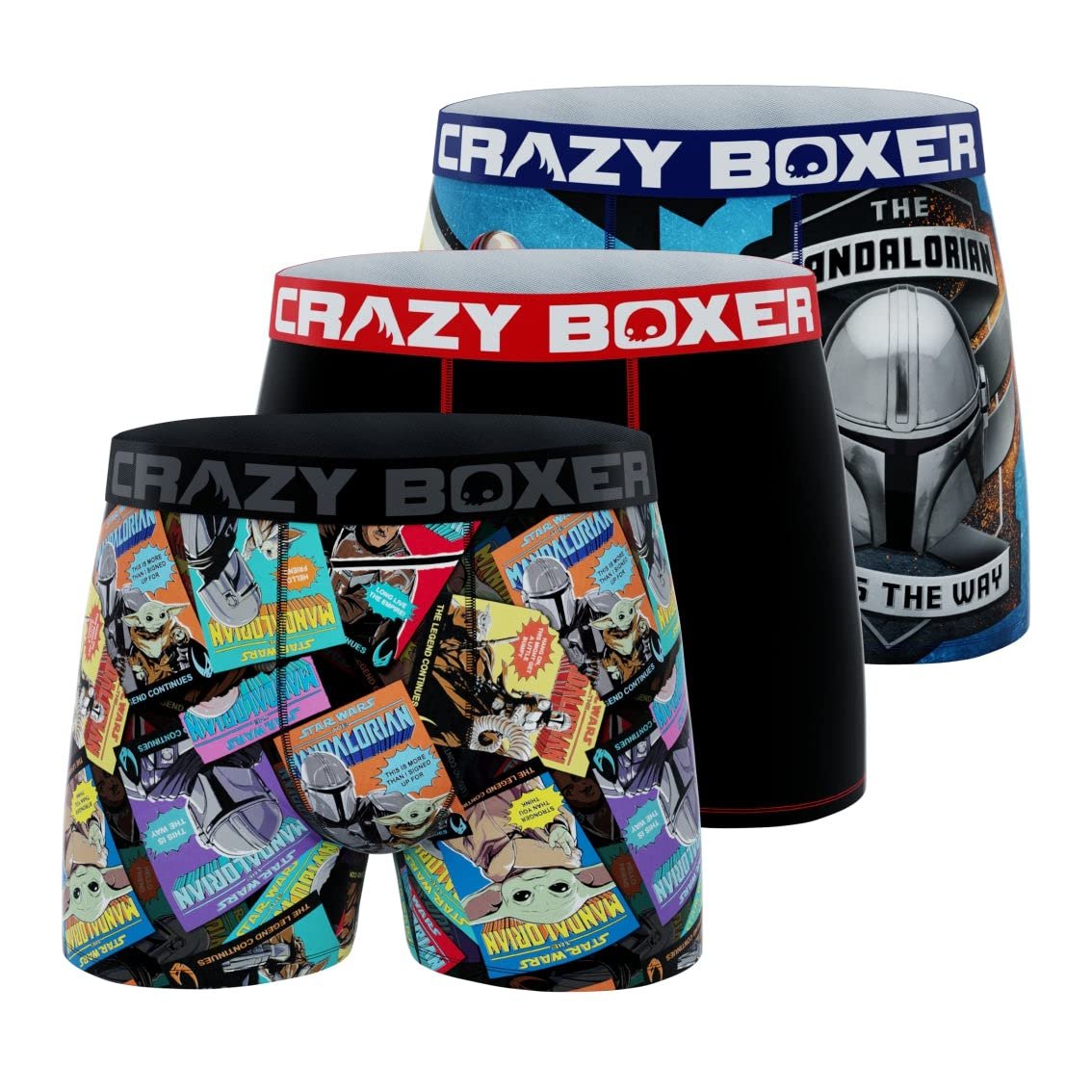 CRAZYBOXER Men's Underwear The Mandalorian Soft Comfortable Boxer Brief - Picture 24 of 25