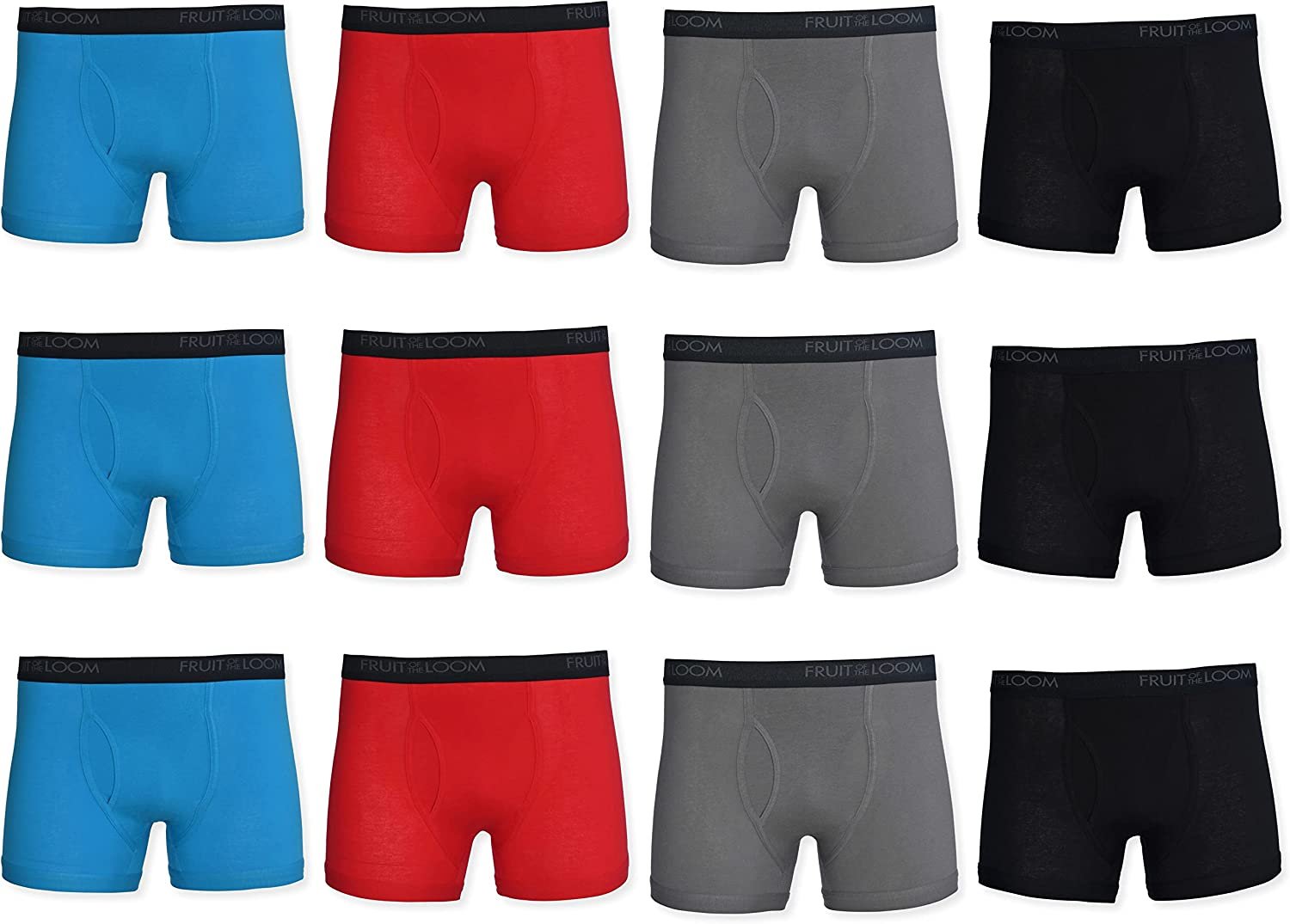 Fruit of the Loom Men's Cotton Performance Boxer Briefs (12 Pack) - Picture 29 of 37