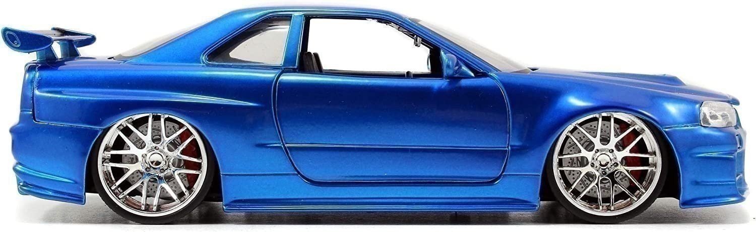 Jada Toys Fast & Furious 1:24 Brian's 2002 Nissan Skyline GT-R R34 ein Druckguss... - Bild 8 von 10