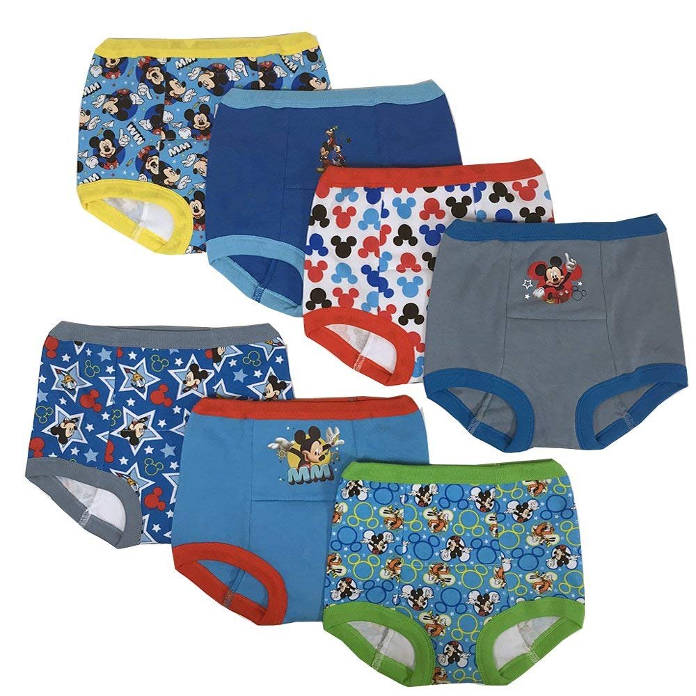 Disney Boys' Toddler Mickey Mouse 7 Pack Training Pants, 4T - Picture 2 of 2