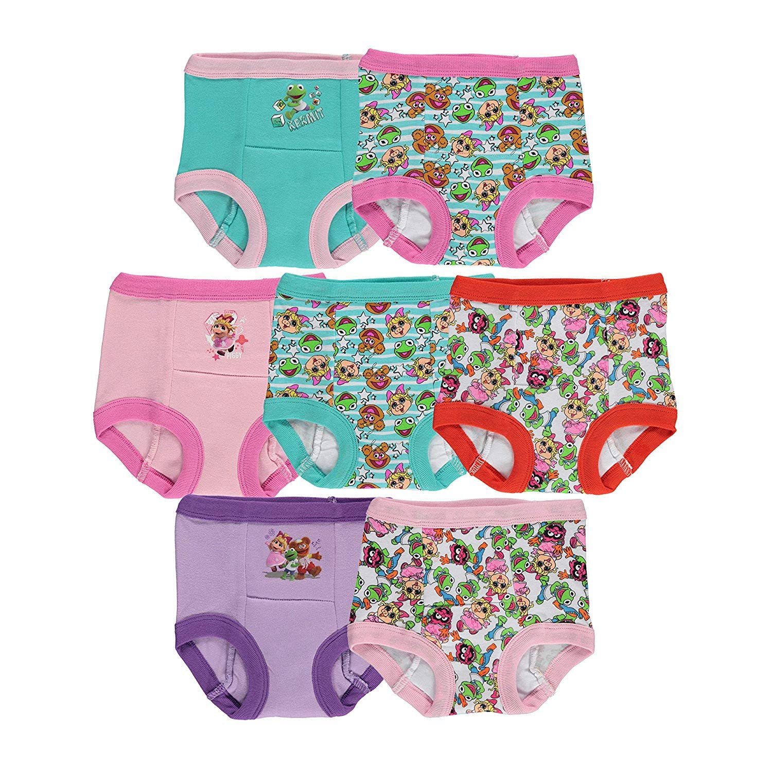 Muppet Babies Girls 7-Pack Training Pants Underwear Toddler Little