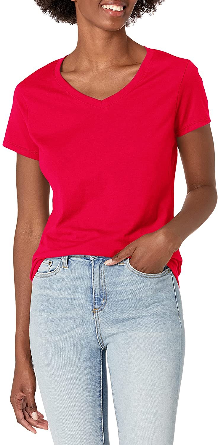 Hanes Women's X-Temp V-Neck T-Shirt