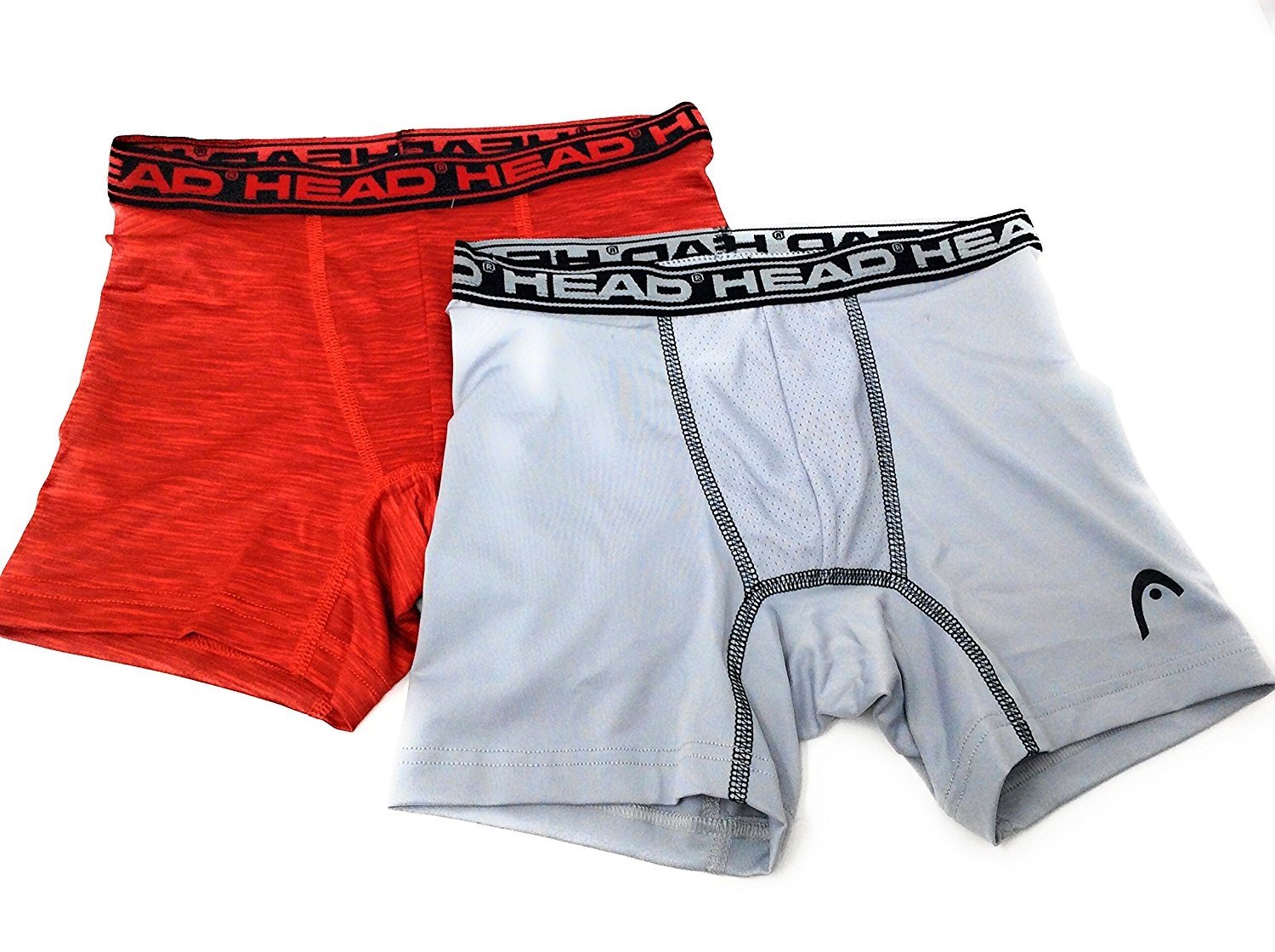 HEAD Boys Performance Boxer Briefs 2-Pack S-XL Polyester/Spandex MANY COLORS - Picture 35 of 35