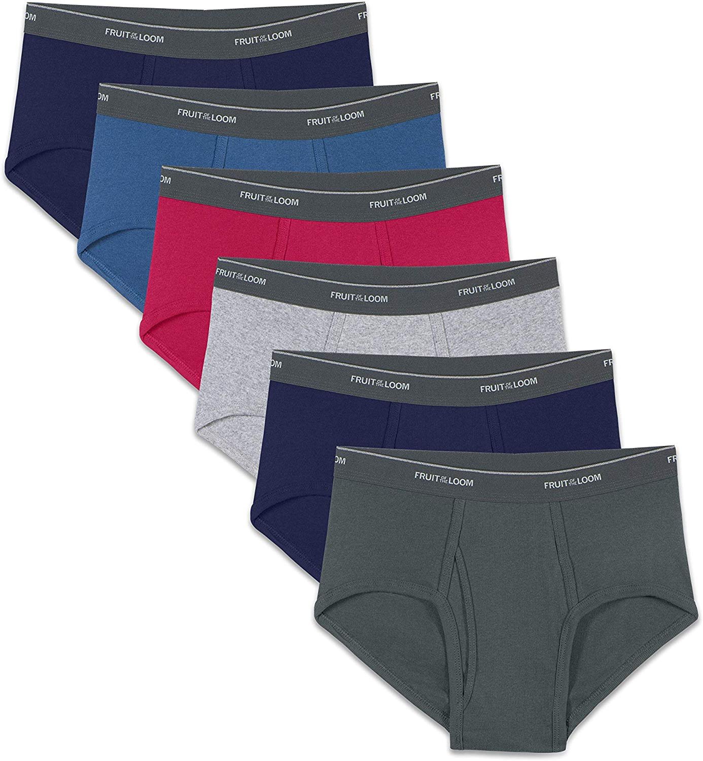 Fruit of the Loom Boys Underwear, 10 Pack Assorted Fashion Briefs, Sizes S- XL