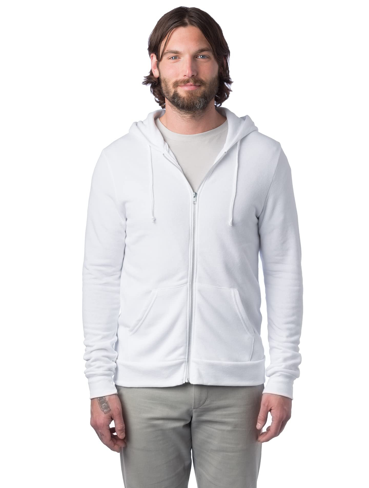 Alternative Apparel Hoodie All Gender Adult's Rocky Eco-Fleece Zip Sweatshirt - Picture 31 of 31