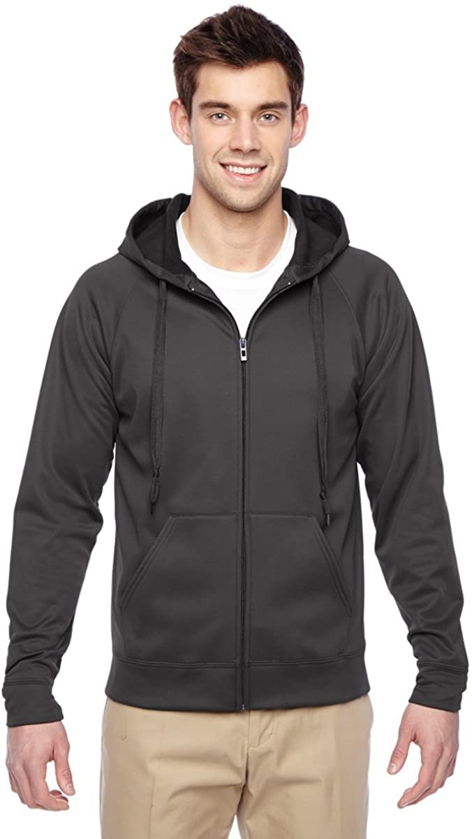 Jerzees Men's Hoodie Sweatshirt NuBlend Moisture Management Full Zip Fleece