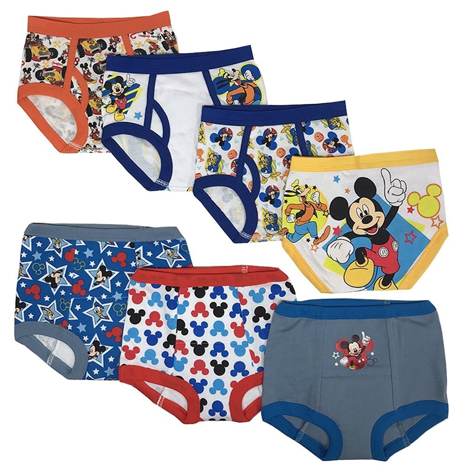 Mickey Mouse Toddler Boys' 3pk Training Pants and 4pk Briefs COMBO