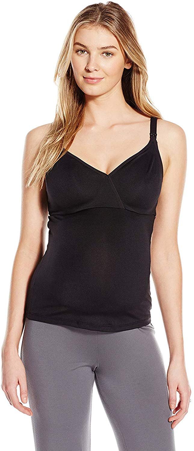 Large Visiter la boutique PlaytexPlaytex Women's Maternity Nursing Camisole with Built-In-Bra Black 