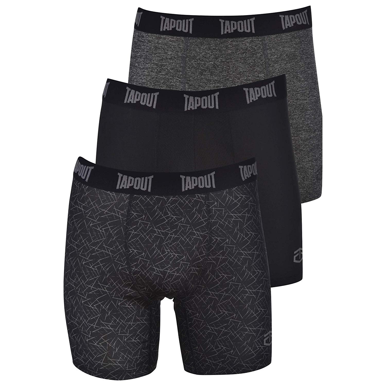 Black Print-charcoal Heather-black