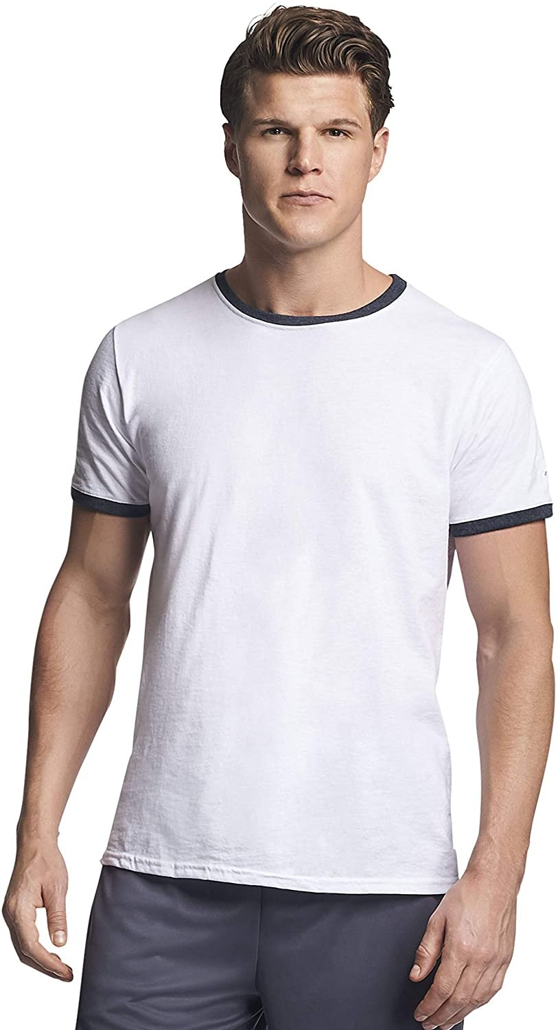 Russell Athletic Men's Cotton Performance Ringer T-Shirt - Picture 30 of 30