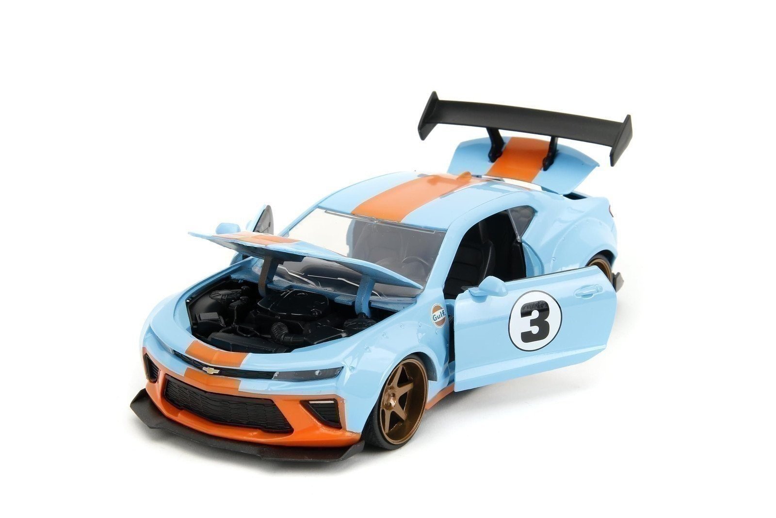 Jada Toys Big Time Muscle 1:24 2016 Chevy Camaro SS Widebody Gulf Die-Cast... - Bild 2 von 5