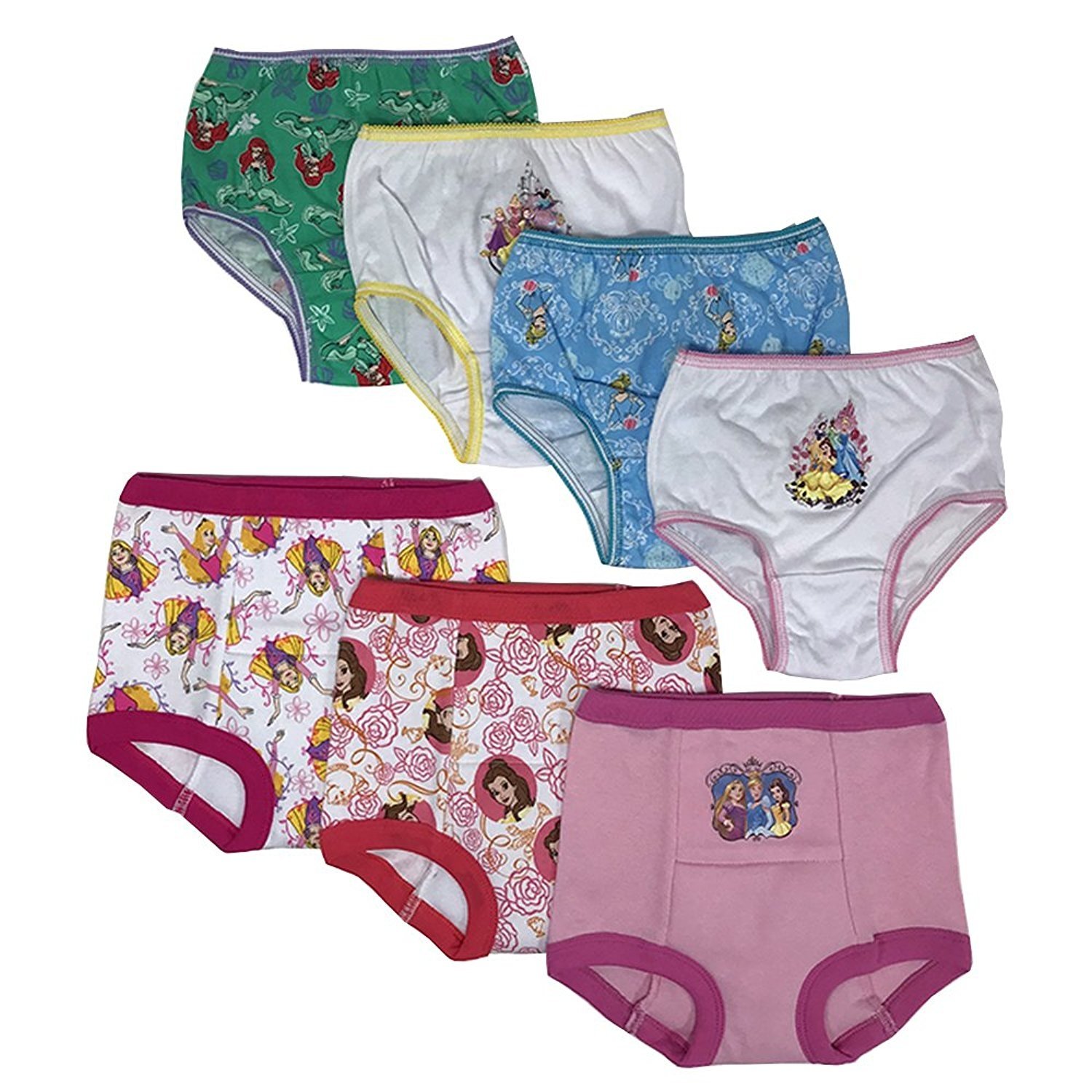 Disney Princess Toddler Girls' 3pk Training Pants and 4pk Panties