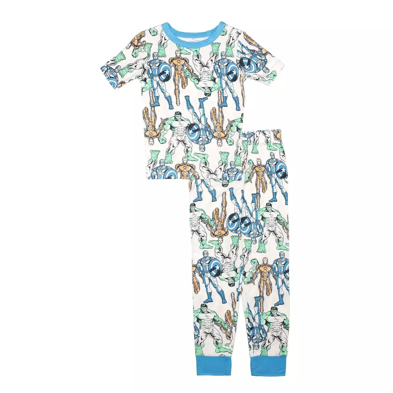Centric Brands Avengers kleine/große Jungen Pyjama Set Größen 4-10 Kurzarm... - Bild 6 von 10