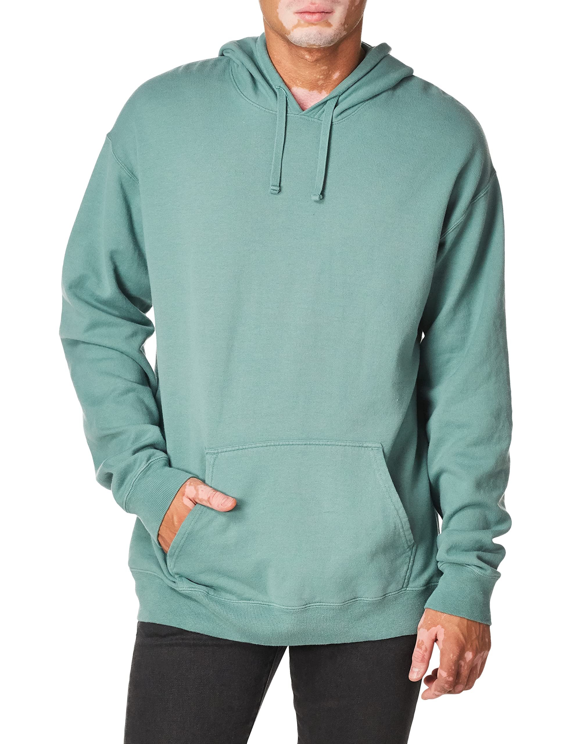 Hanes Men's Comfortwash Garment Dyed Hoodie Sweatshirt, deep Forte Blue, Small - Picture 15 of 17