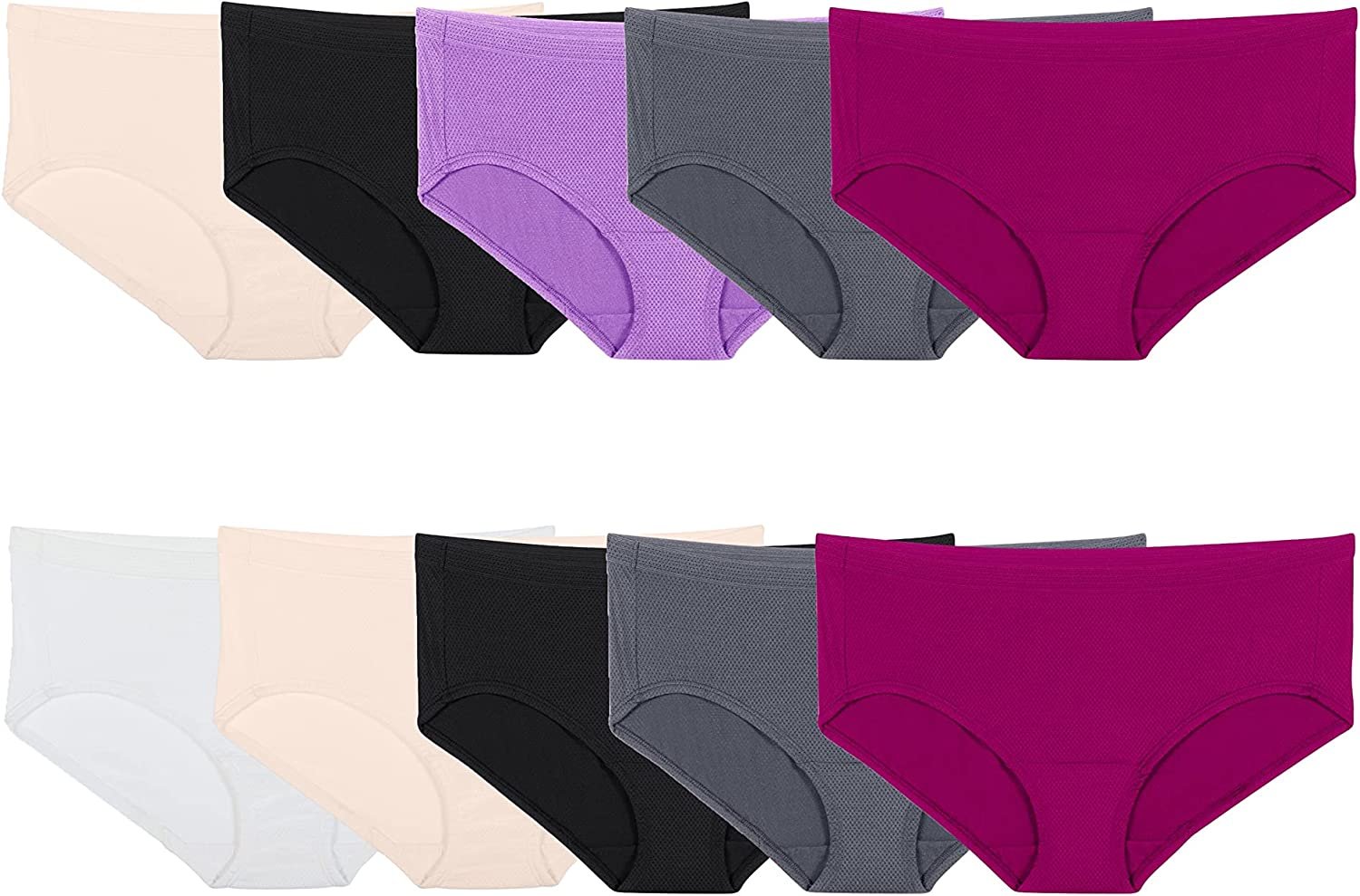 Fruit of the Loom Women's Breathable Underwear, Moisture Wicking Keeps You... - Picture 4 of 4