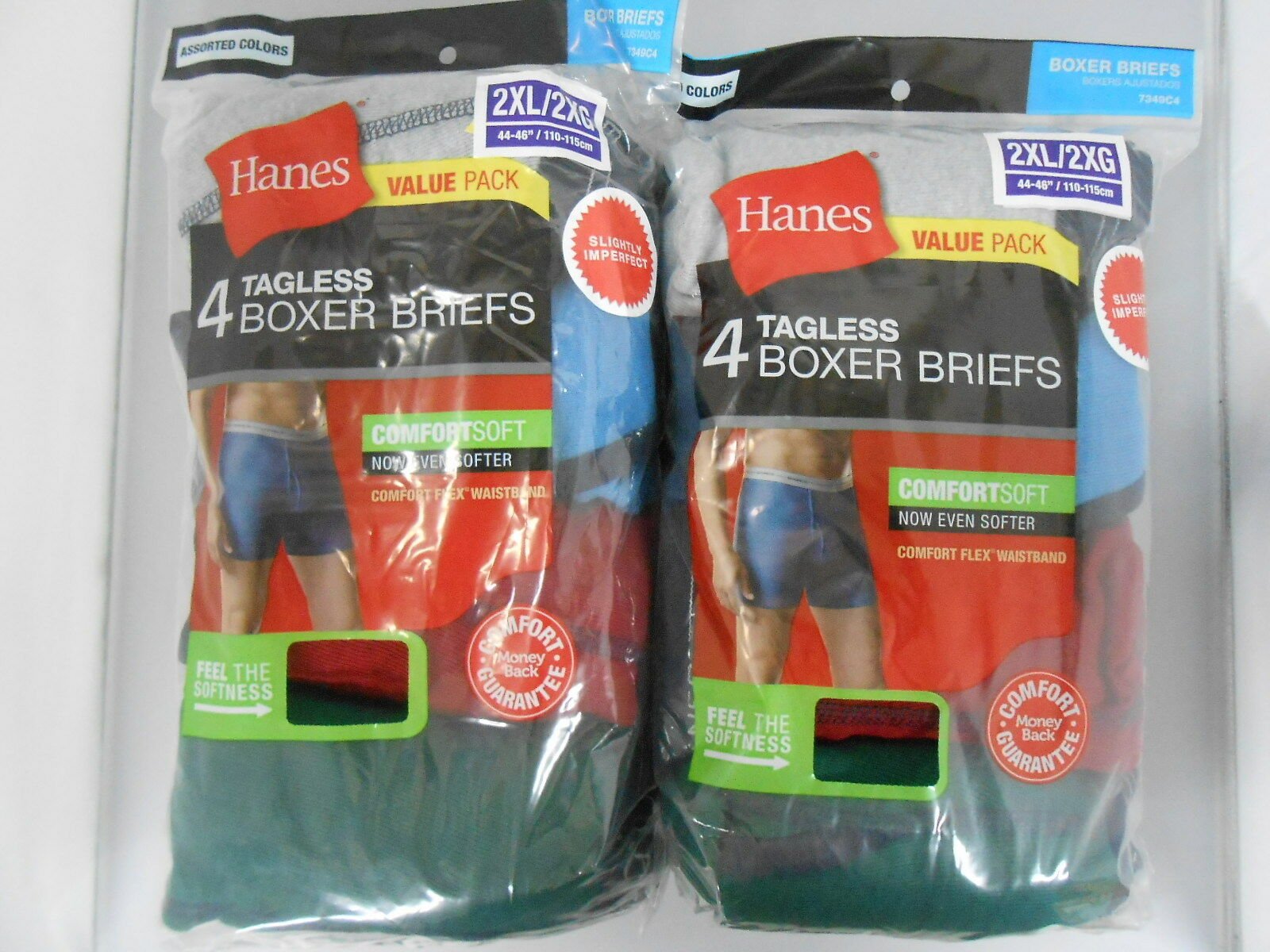 Hanes Tagless Boxer Briefs (3xl/3xg/assorted)