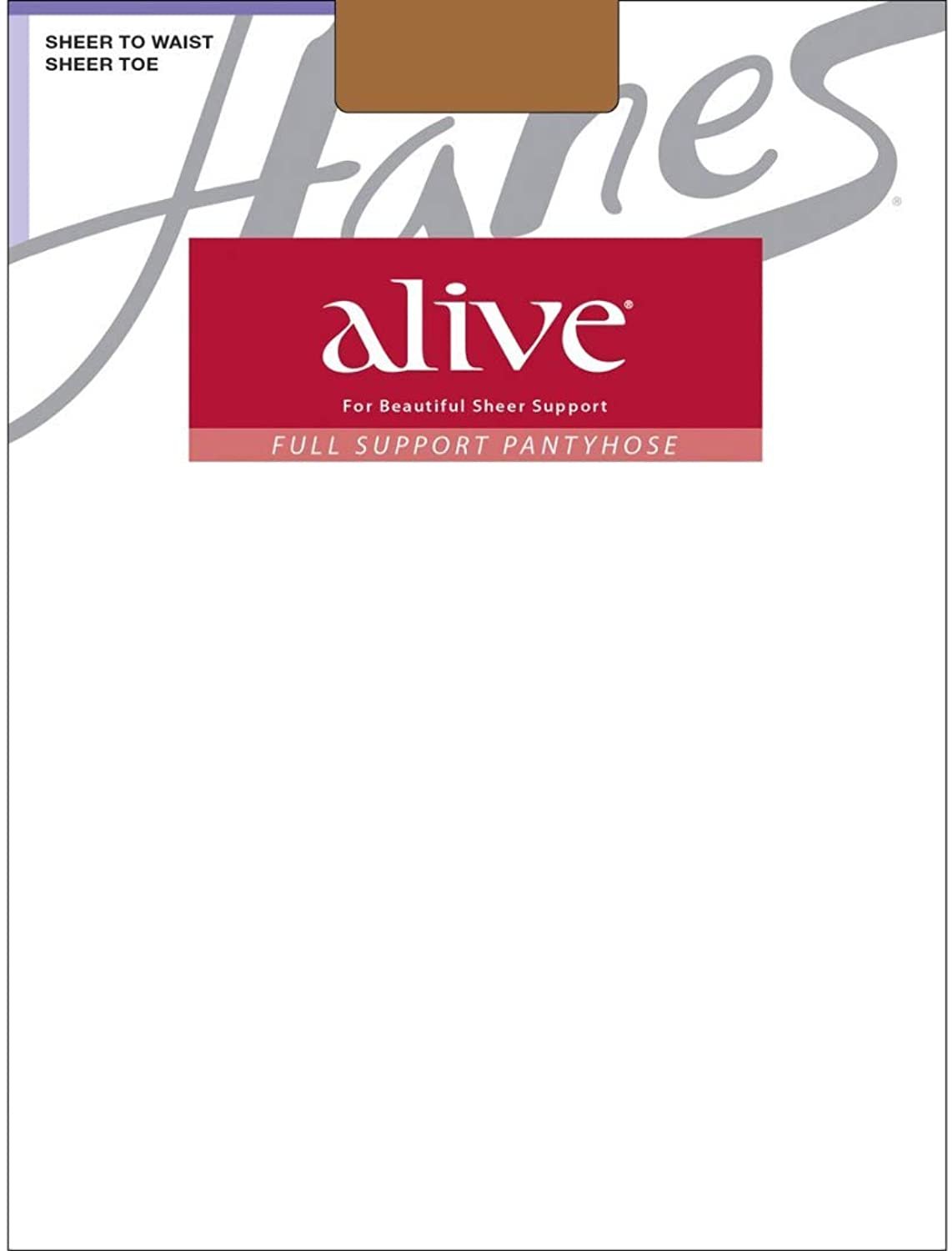 Hanes Alive Pantyhose All Sheer Regular 3-Pack Size A-F Non-Control Top Silky... - Picture 5 of 5