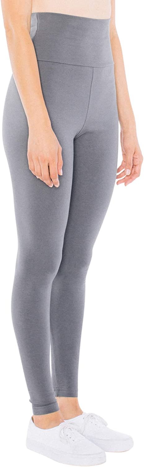 American Leggings 6-Pack Fleece Lined Leggings Midnight Black X