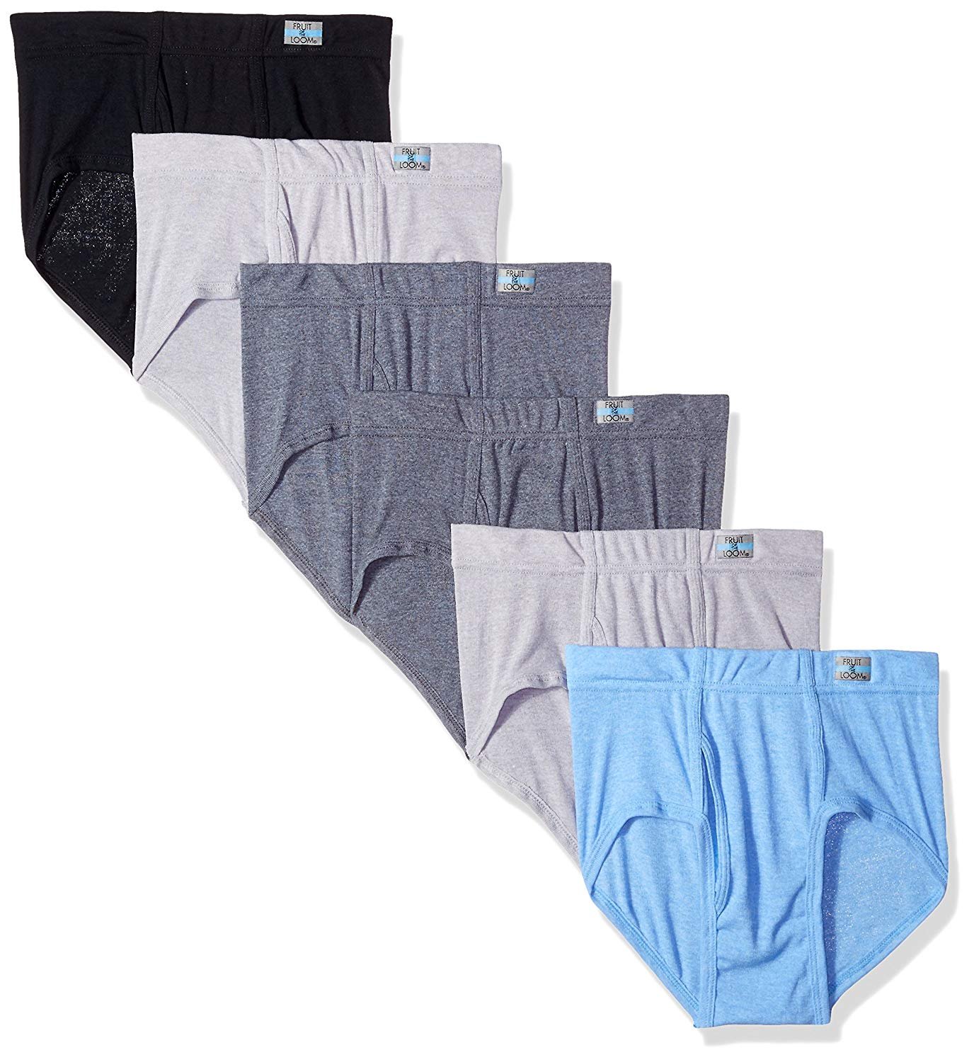Fruit of the Loom Men's Fashion Briefs Underwear S-XL (Pack of 6)