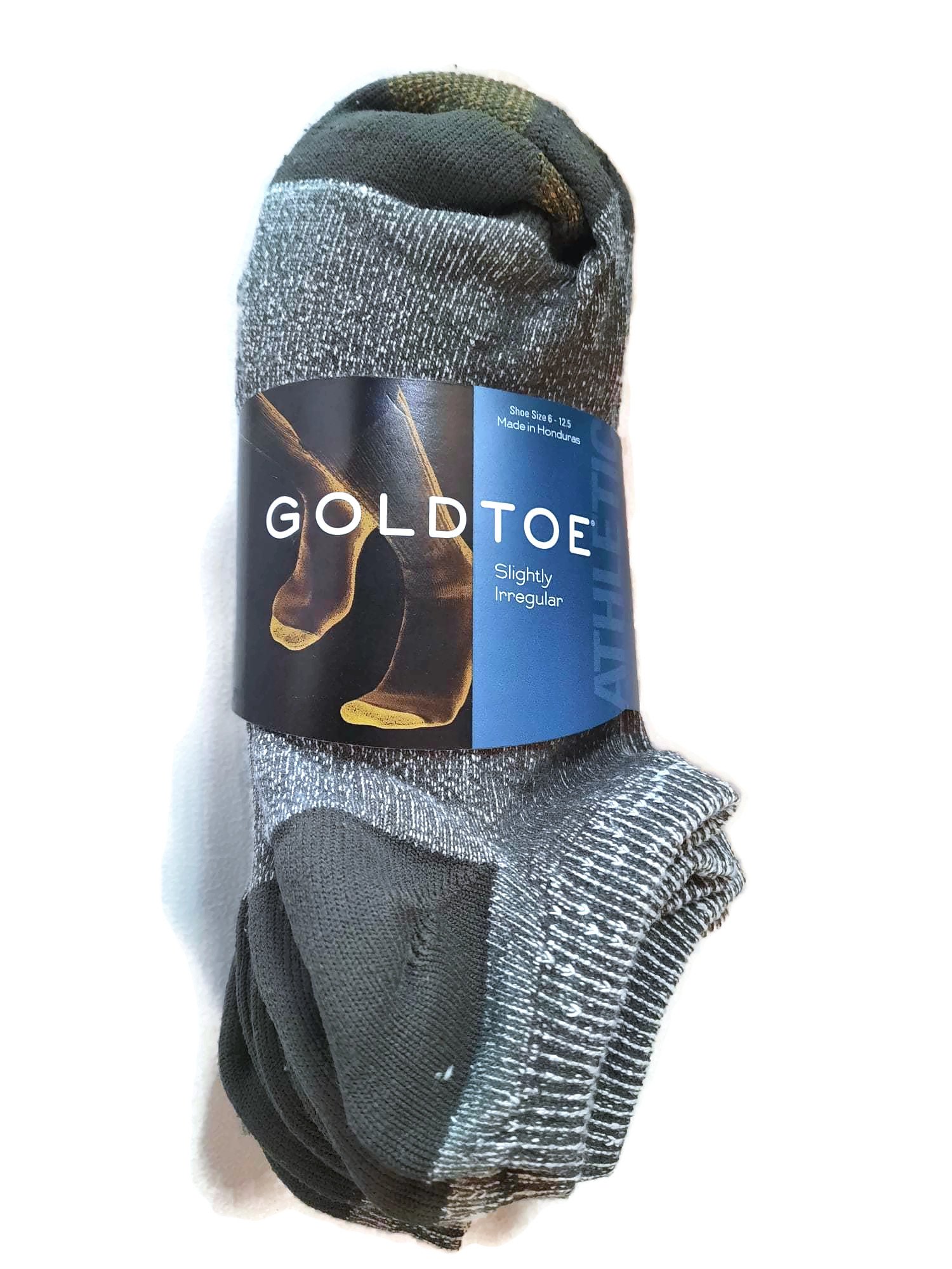 Gold Toe Men's Socks No Show 6-Pack Liner Breathable Soft Cotton Blend