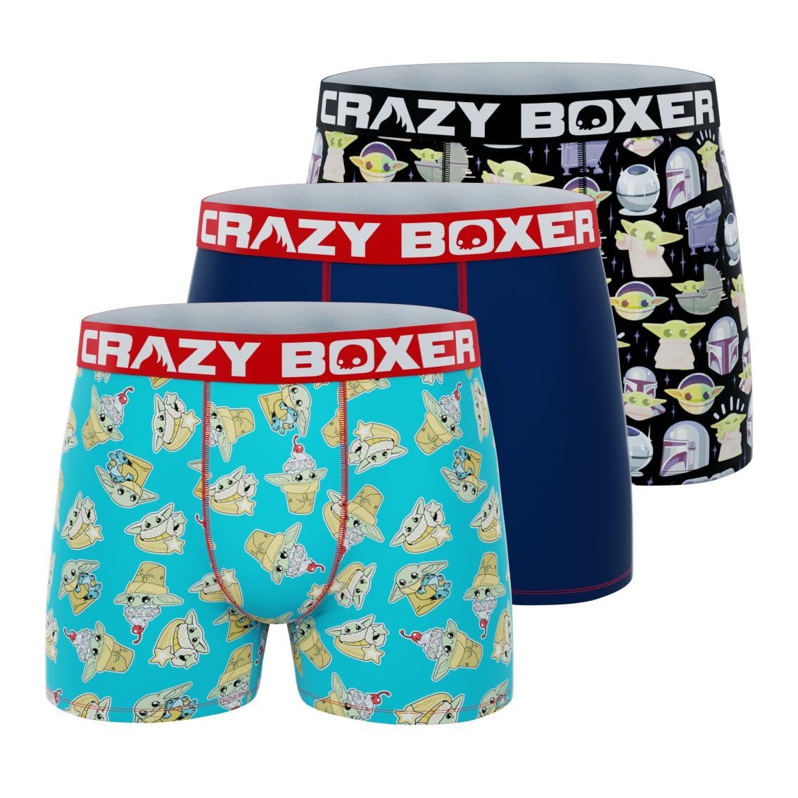 CRAZYBOXER Men's Underwear The Mandalorian Soft Comfortable Boxer Brief - Picture 21 of 25