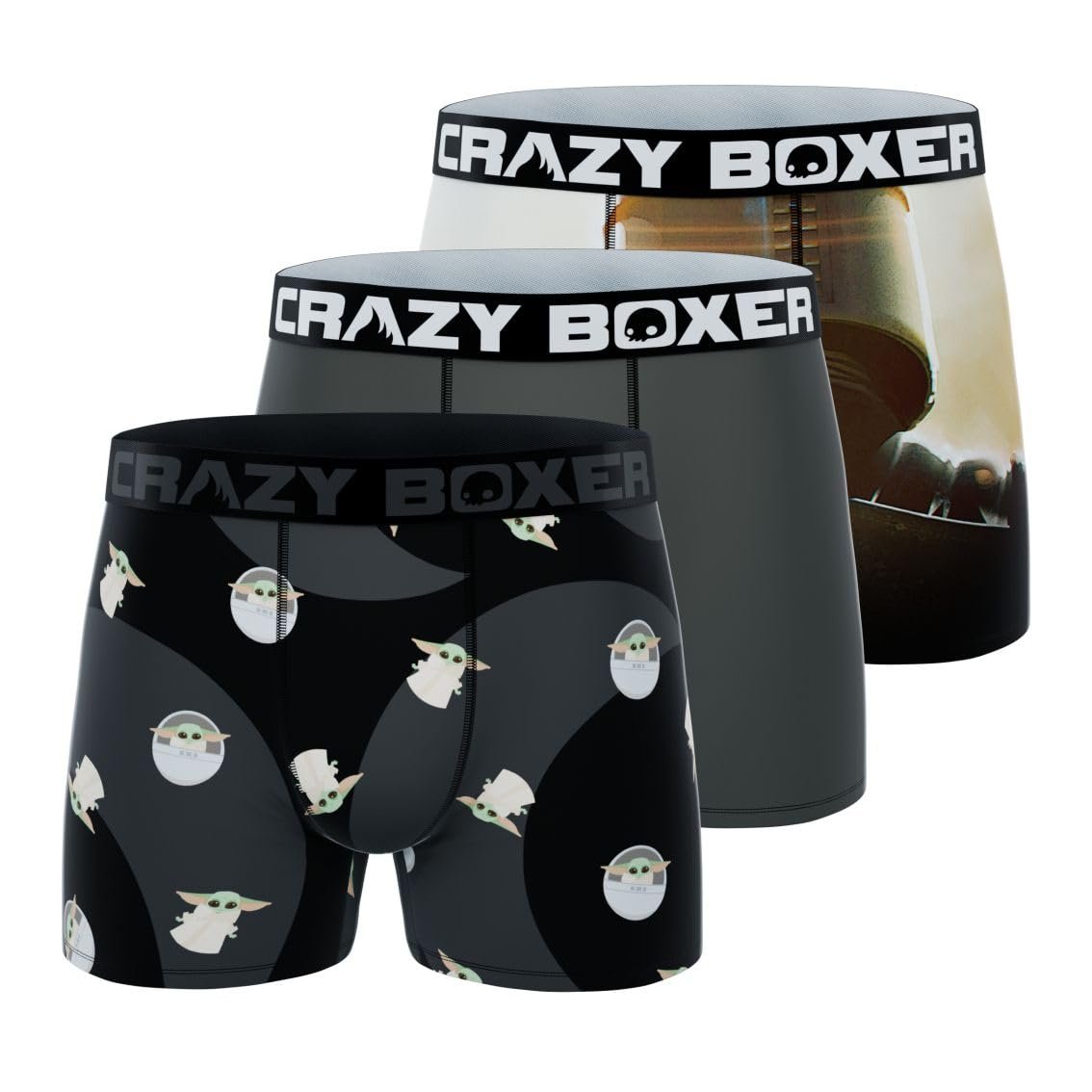 CRAZYBOXER Men's Underwear The Mandalorian Soft Comfortable Boxer Brief - Picture 23 of 25