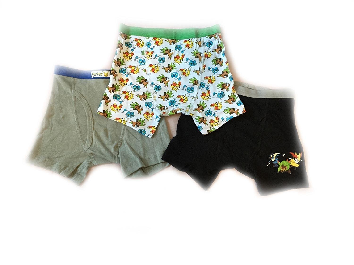 Pokemon Boys Boxer Briefs Underwear 3-Pack - Picture 4 of 5