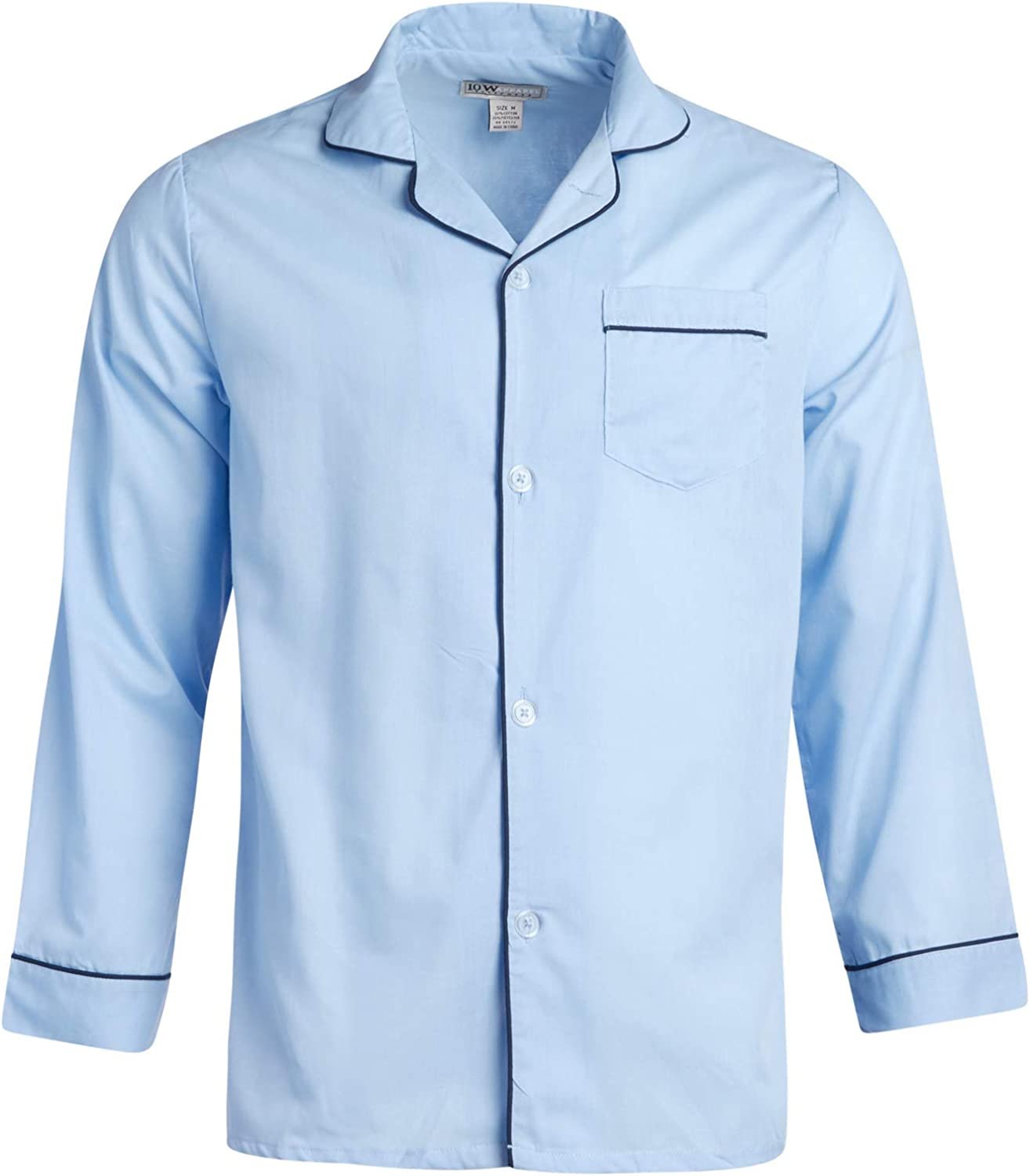 Long Sleeve Button-Down Sleep Shirt