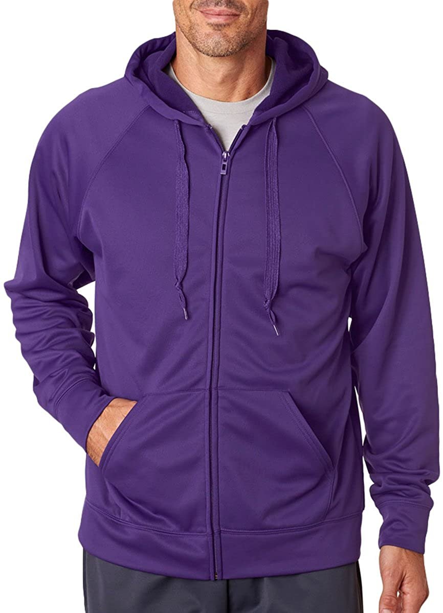 Jerzees Men's Hoodie Sweatshirt NuBlend Moisture Management Full Zip Fleece