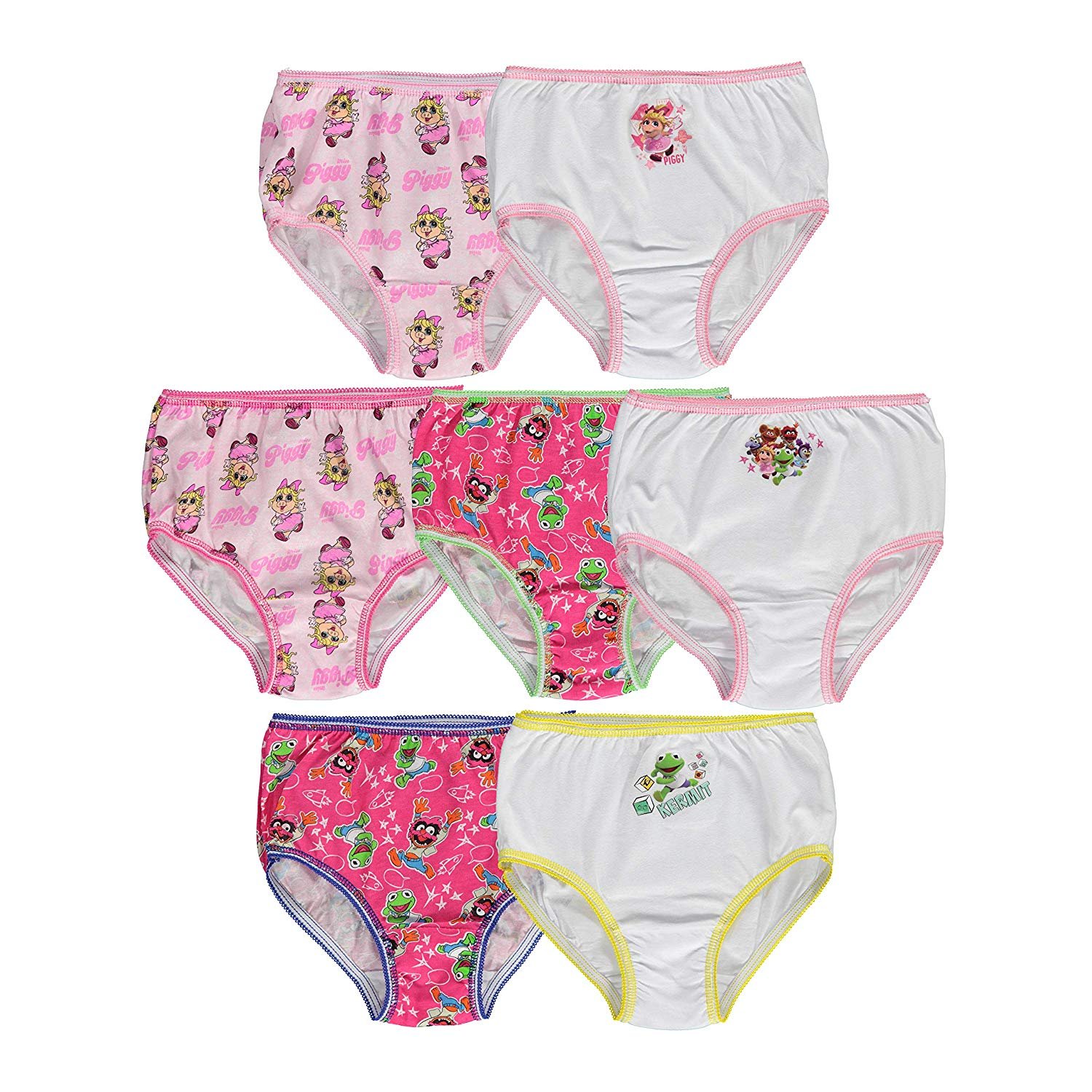 Muppet Babies Girls 7-Pack Underwear Briefs Toddler Little Kid Infant  Baby