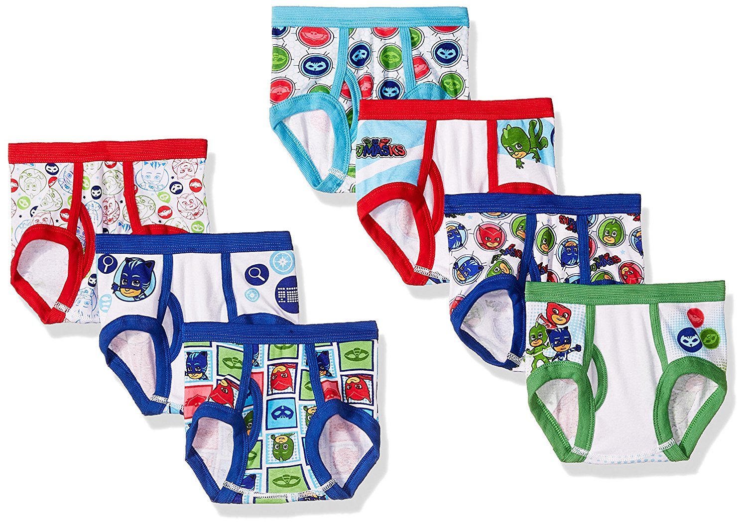PJ Masks Toddler Girls' 7-Pack Brief Bikini Panty Underwear, PJ