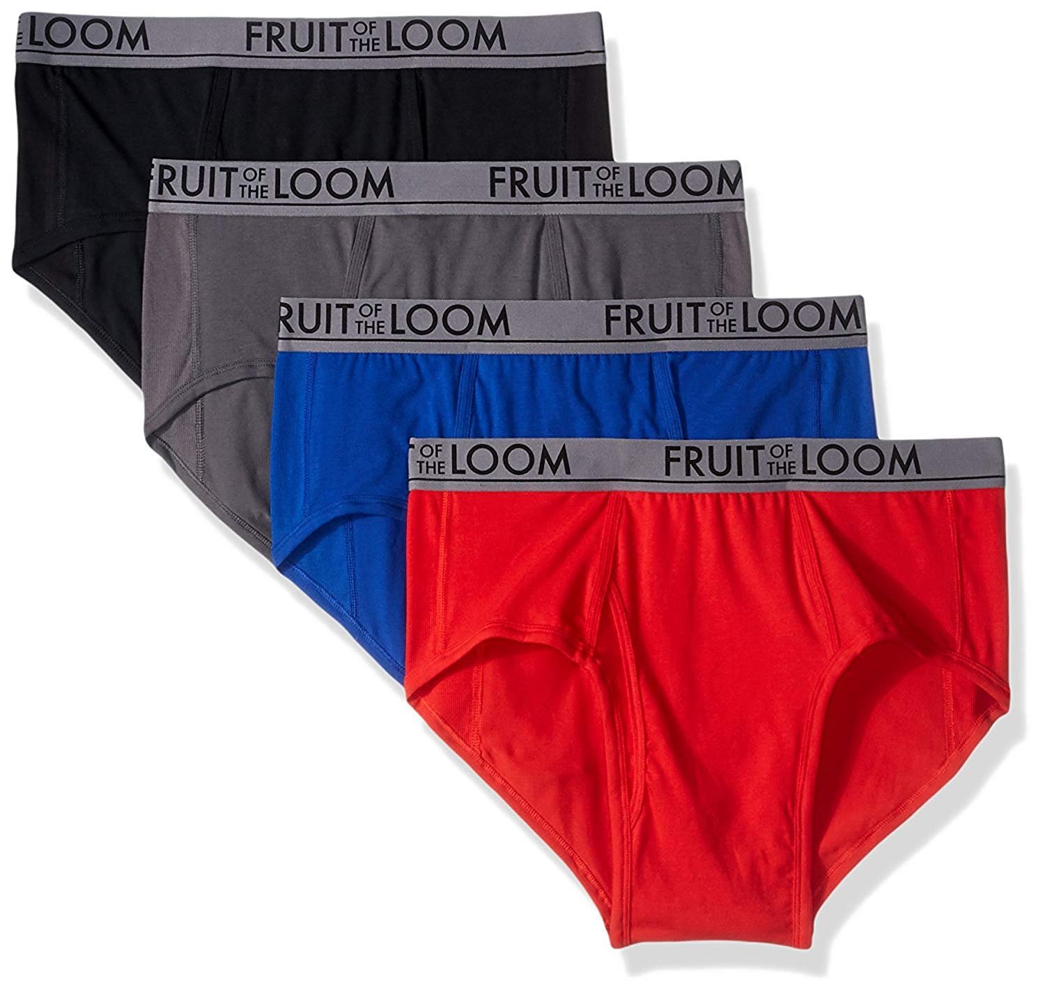 FRUIT OF THE Loom Men's Underwear Basic Cotton Brief, Multi-Pack $24.99