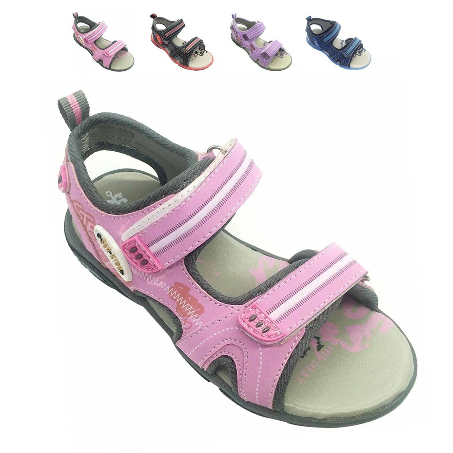 SEA KIDZ Kids Active Sandals Waterproof Hiking Open Toe ToddlerBig Kid