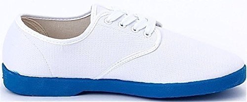 Zig Zag Men's Canvas Oxford Shoes-Blue Sole-Black,Navy,White 2 Lace Colors!  | eBay