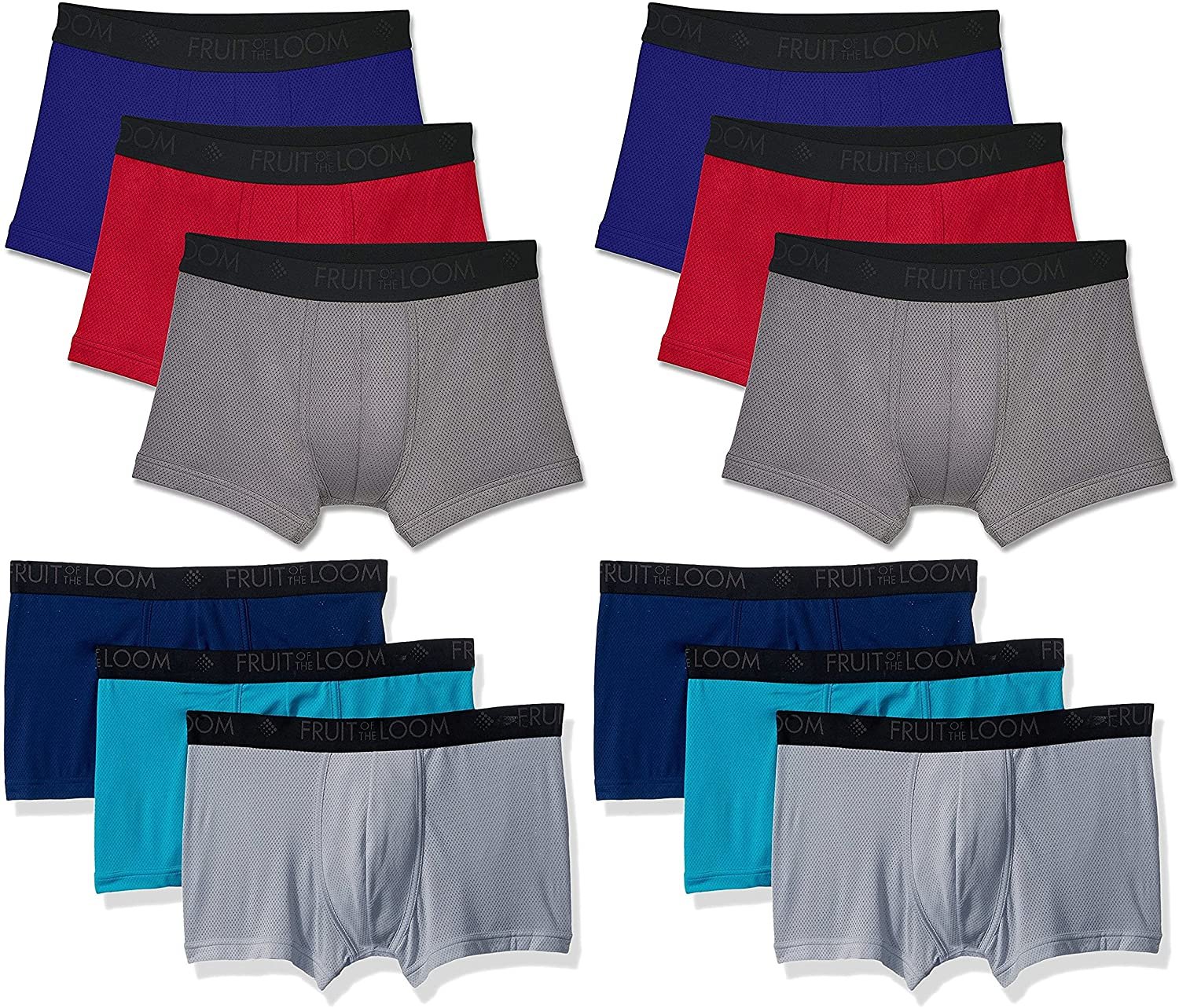 Fruit of the Loom Men's Cotton Performance Boxer Briefs (12 Pack) - Picture 36 of 37