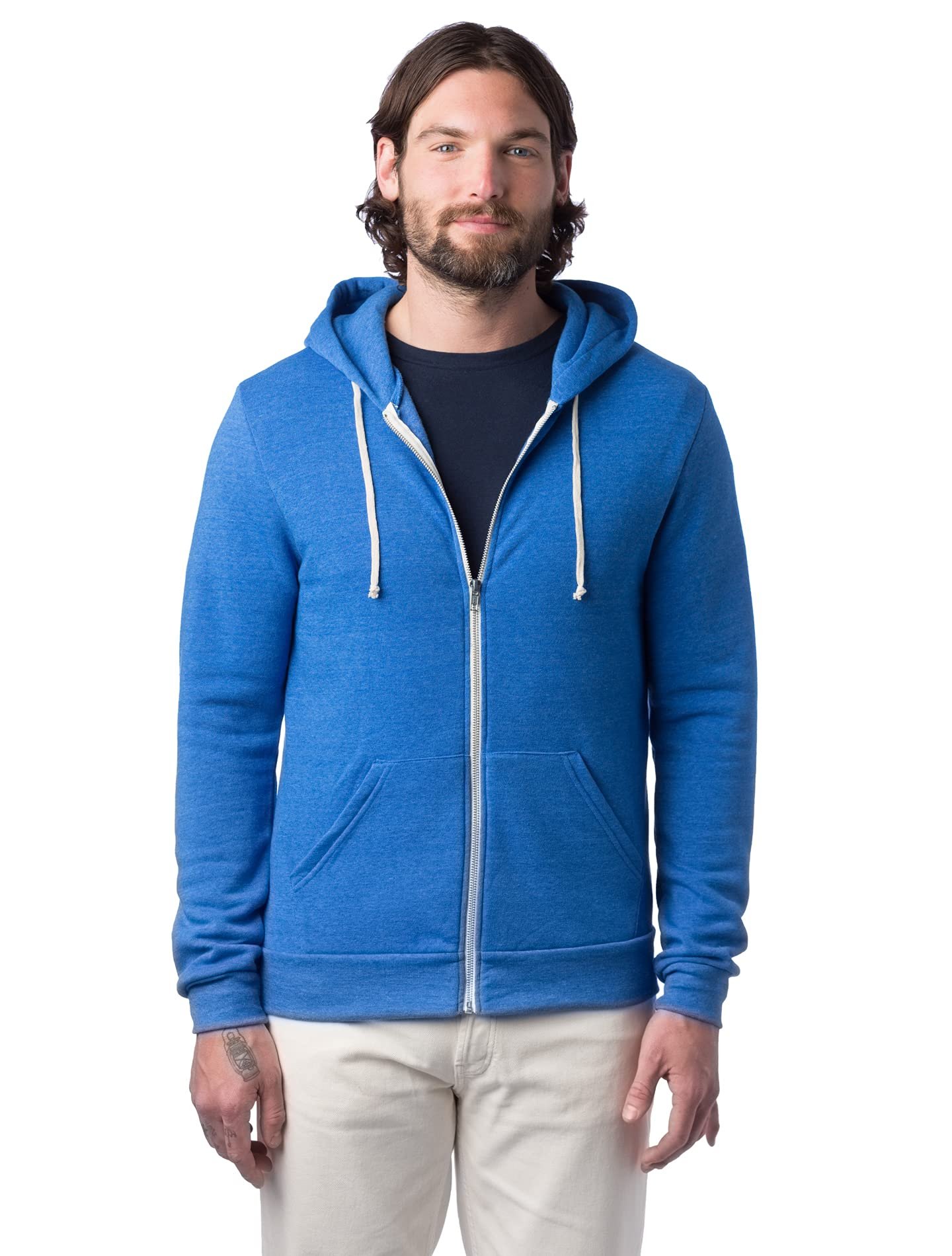 Alternative Apparel Hoodie All Gender Adult's Rocky Eco-Fleece Zip Sweatshirt - Picture 29 of 31