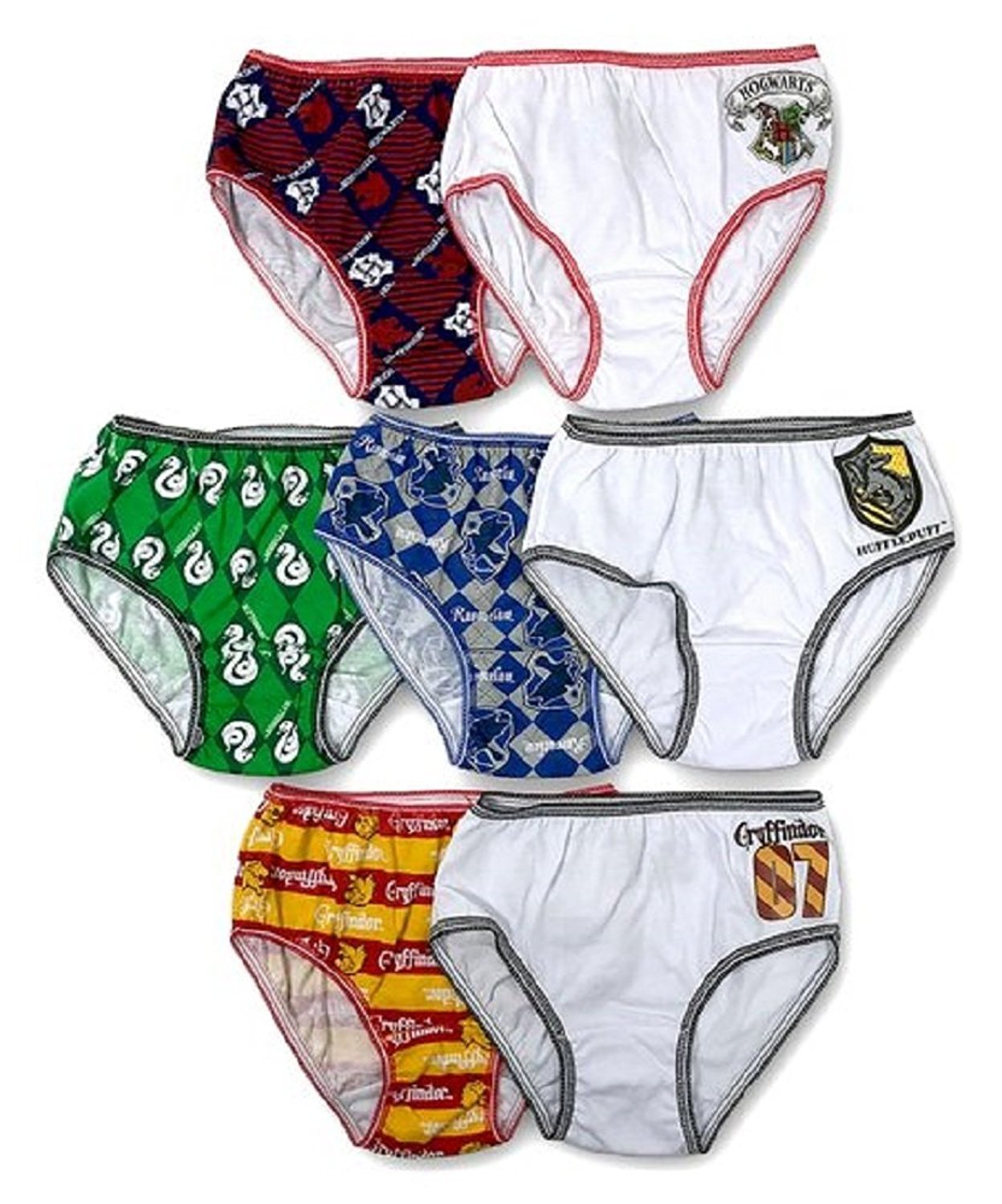 Harry Potter Girls Panties - 7-Pack Underwear Sizes 4,6,8