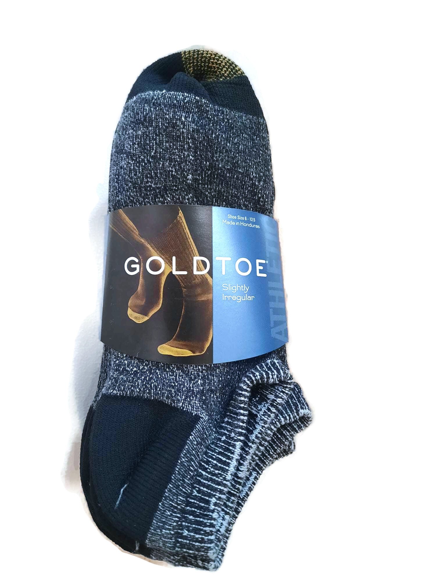 Gold Toe Men's Socks No Show 6-Pack Liner Breathable Soft Cotton Blend