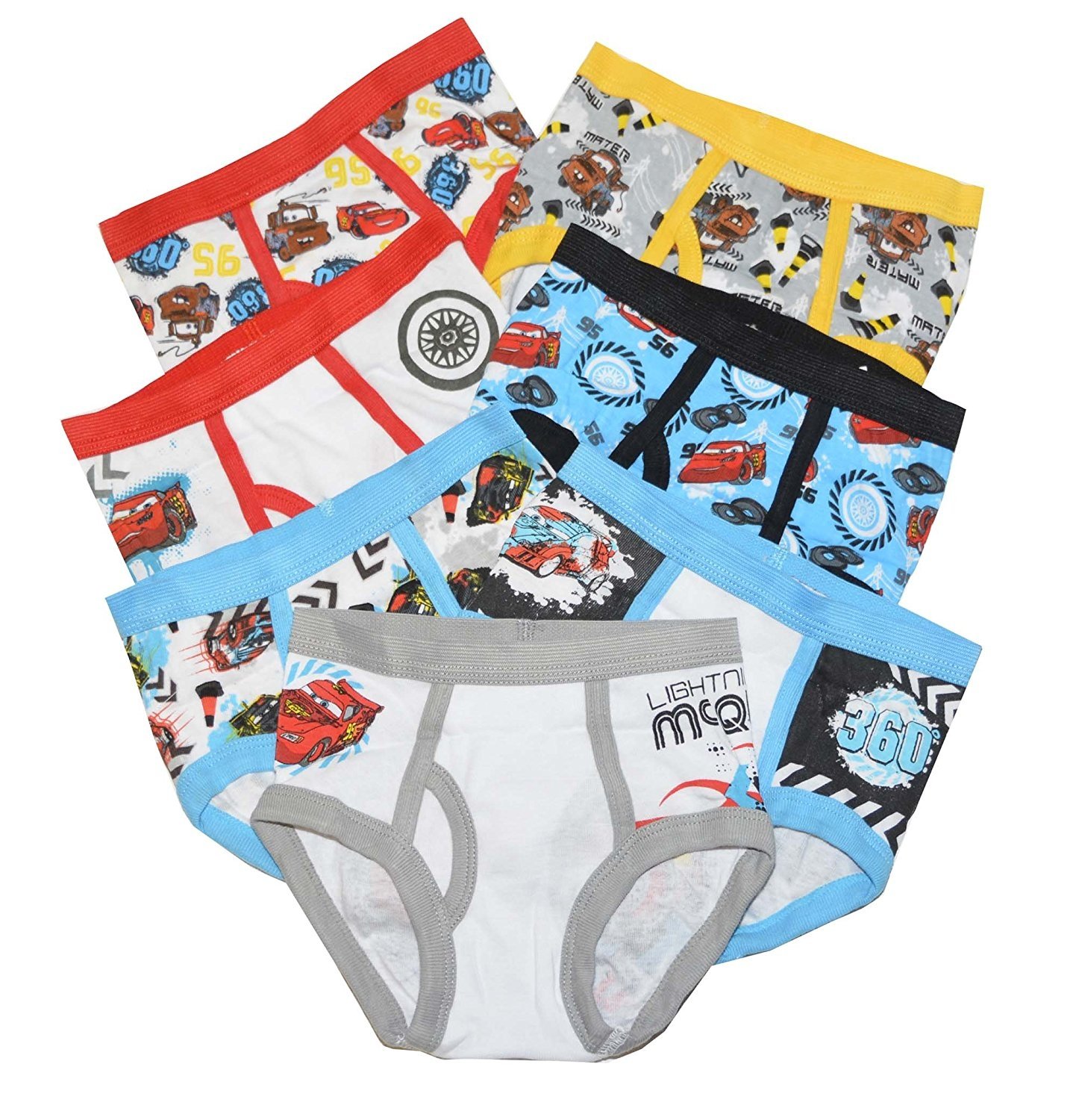 Disney Cars Toddler Boys 7 Pack Underwear Briefs eBay