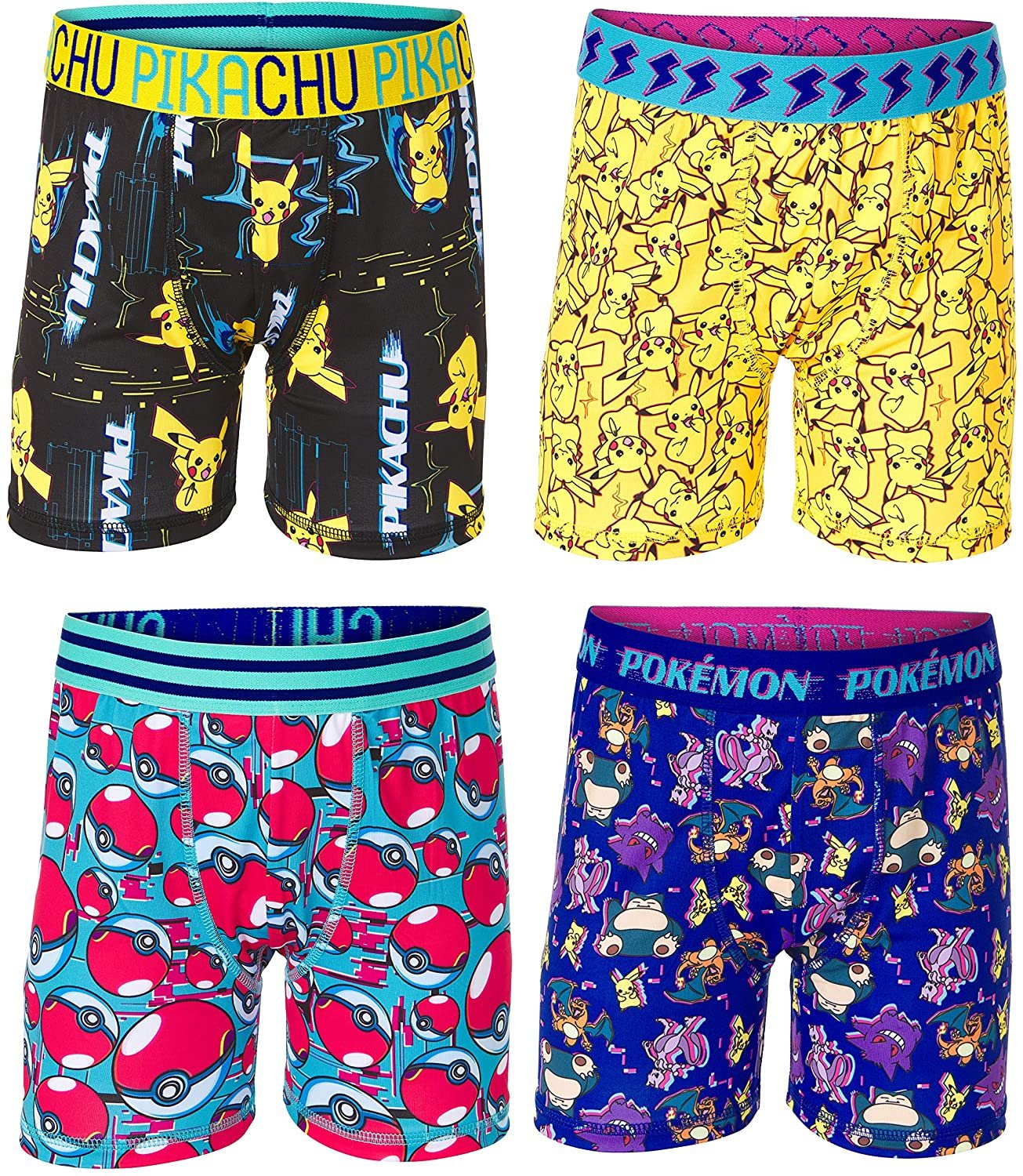 Pokémon Boys' Big Pokemon Athletic Boxer Brief - Picture 15 of 15