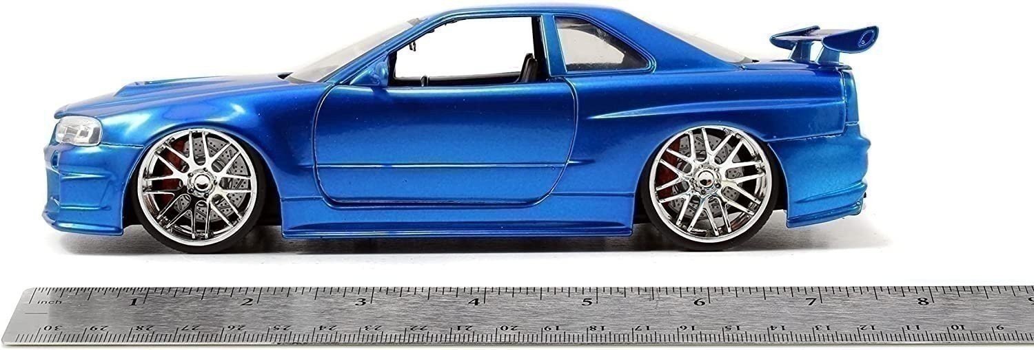 Jada Toys Fast & Furious 1:24 Brian's 2002 Nissan Skyline GT-R R34 ein Druckguss... - Bild 10 von 10