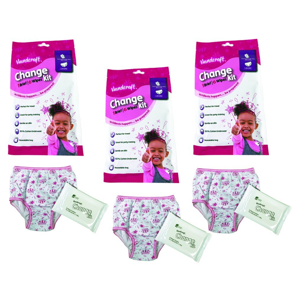 Handcraft Baby Toddler Emergency Kit with Underwear + Wipes 3-Pack Boys/ Girls