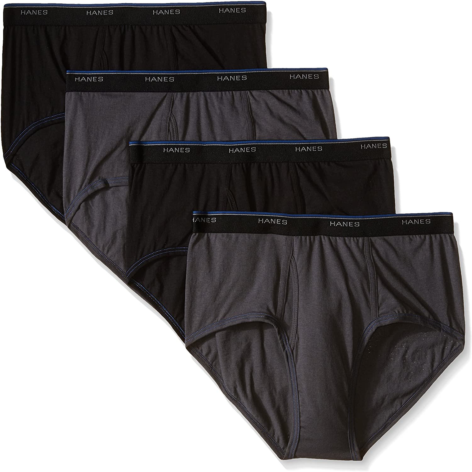thumbnail 3  - Hanes Men&#039;s Fashion Briefs 5-Pack Comfort Blend Dyed Colors Vary