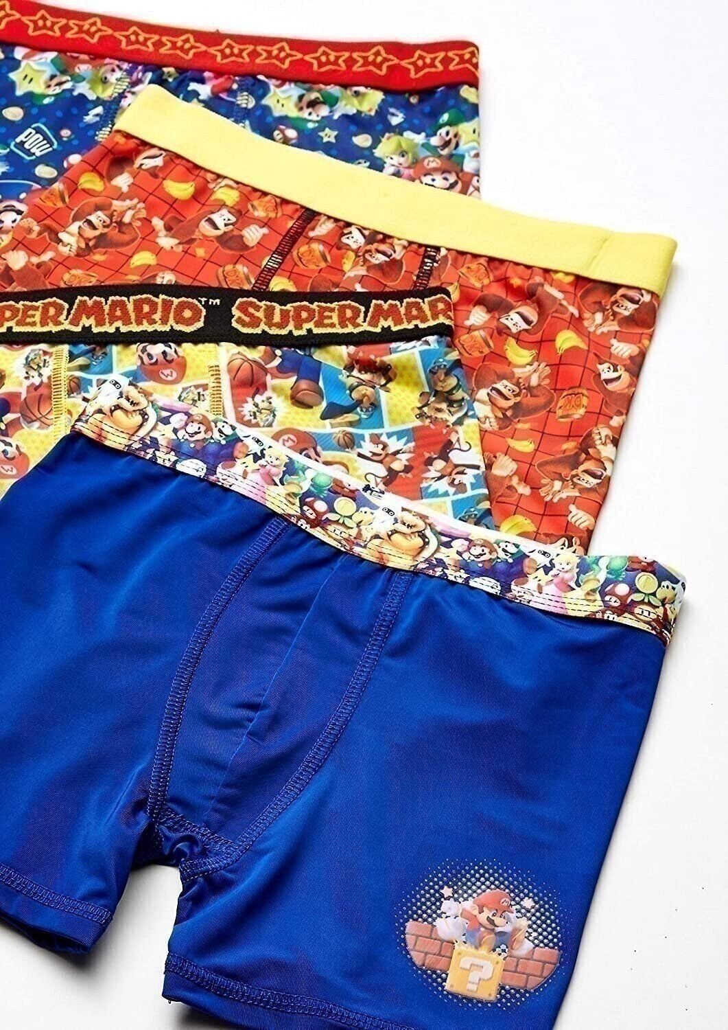 Nintendo Boys' Little Super Mario Brothers Underwear Multipacks, 4pk Athletic, 4 - Picture 4 of 6