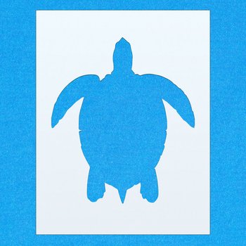 Turtle Sea Animal reptile mylar airbrush painting wall art crafts stencil five
