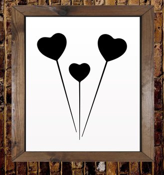 Dog Cat Animal Love Heart Friend Mylar Airbrush Painting Wall Art Crafts...