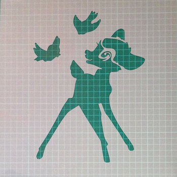 Bambi Mylar Reusable Stencil Airbrush Painting Art Craft DIY Home Decor